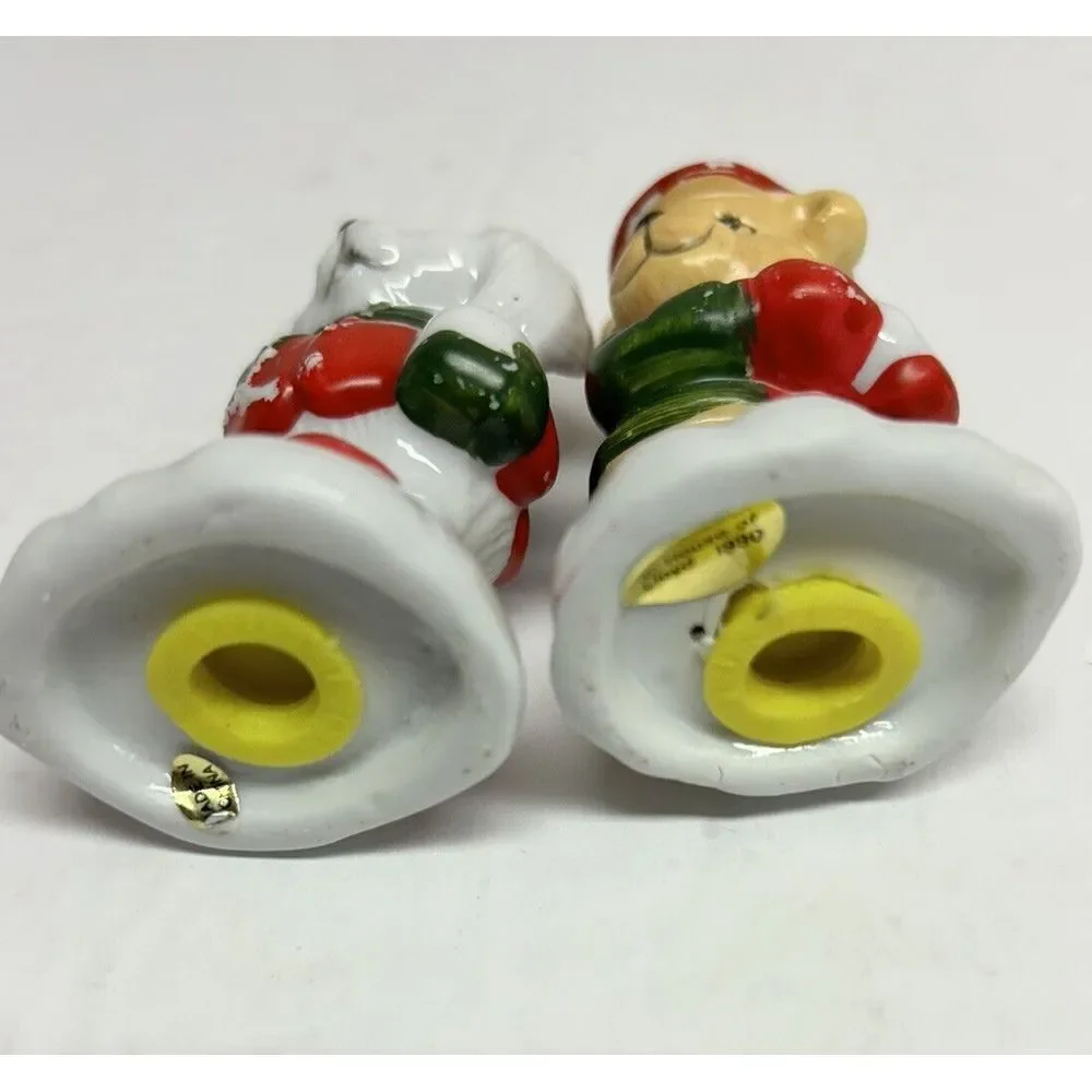 Salt and Pepper Shakers House of‎ Lloyd Christmas Critters Ceramic Bunny Bear